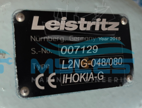 Leistritz Pumps L2NG-048/080 - Myles Marine Engineering