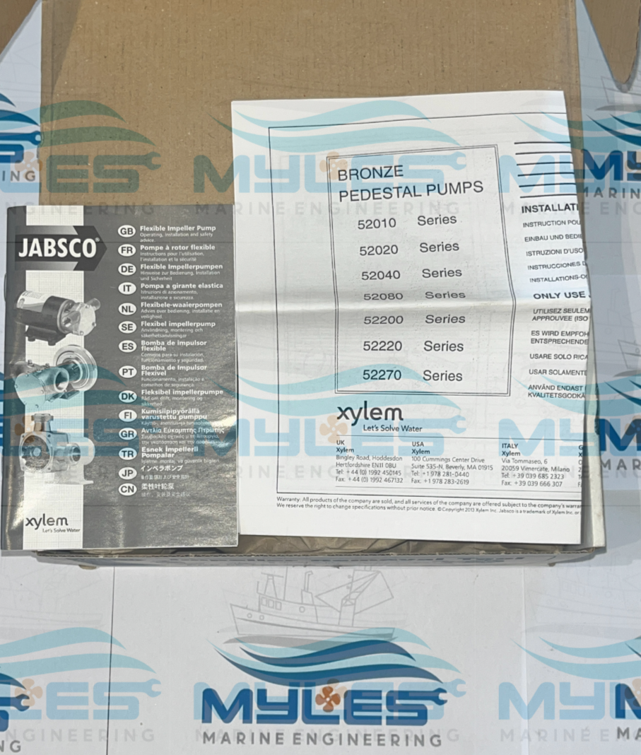 JABSCO PUMP 52040-2001 - Myles Marine Engineering