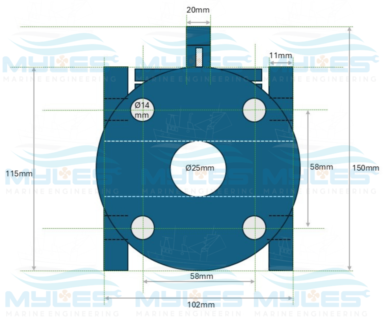 25mm L Port Plug Valves - Myles Marine Engineering 