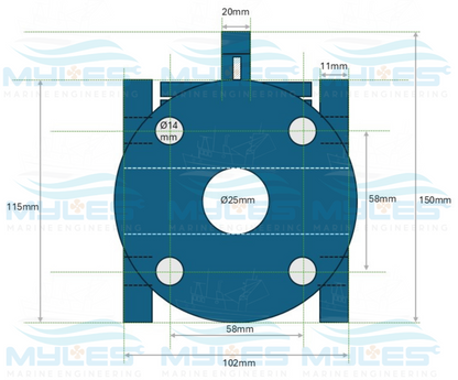 25mm L Port Plug Valves - Myles Marine Engineering 