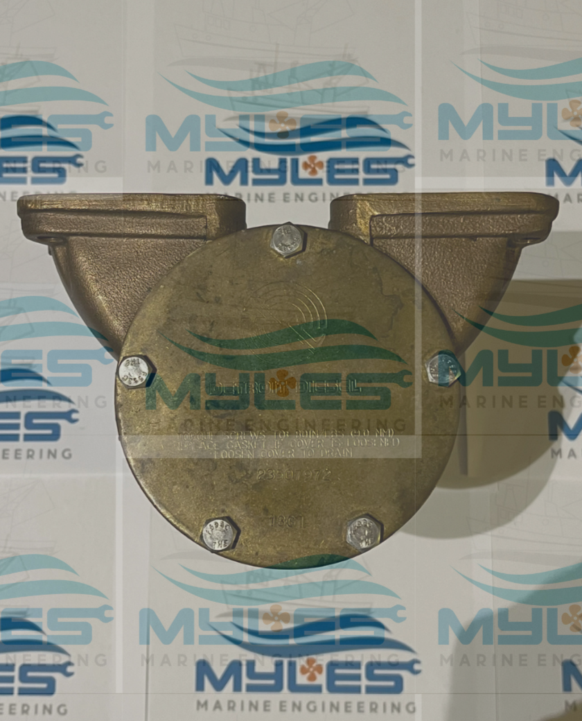 DETROIT DIESEL SEA WATER PUMP - 23507972 - Myles Marine Engineering 