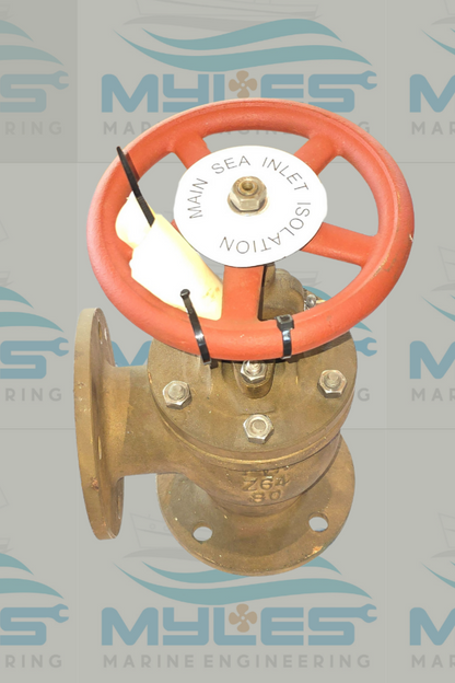 080Z64AE-Promet-Valves-PVA-Z64-80-AS2129-Table-E-Flanged-Rising-stem-cast-bronze-valve-Bore-Diameter-3"-(75mm)