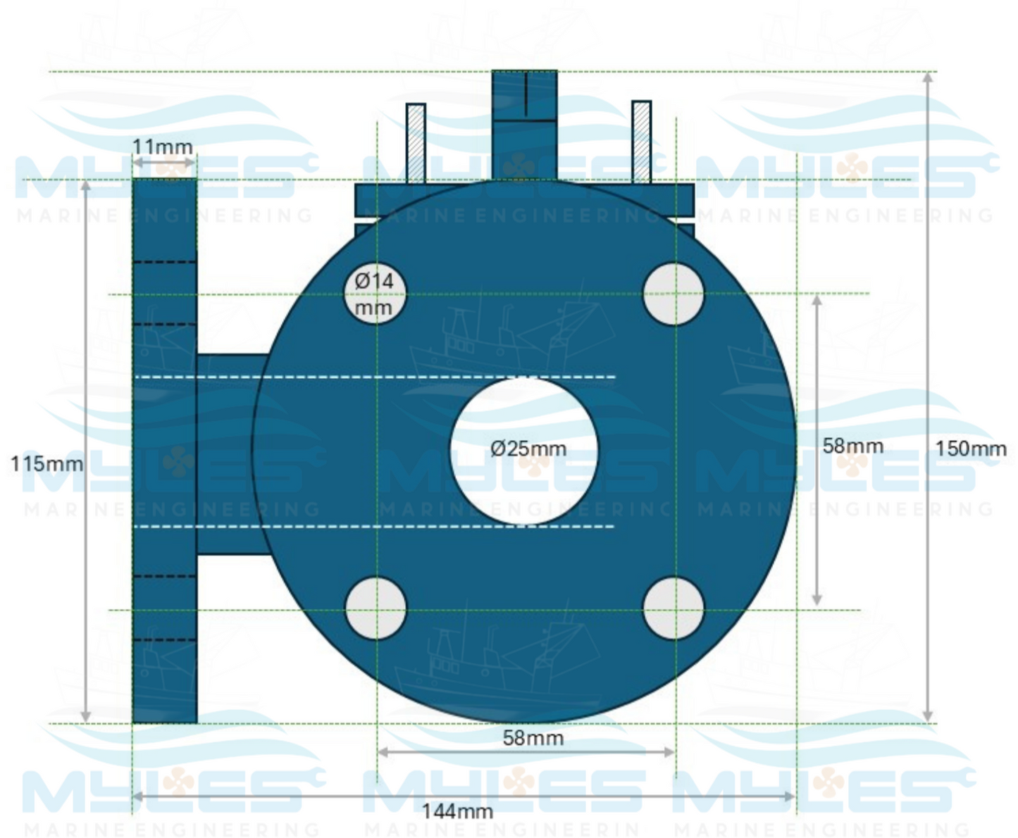 25mm L Port Plug Valves - Myles Marine Engineering 