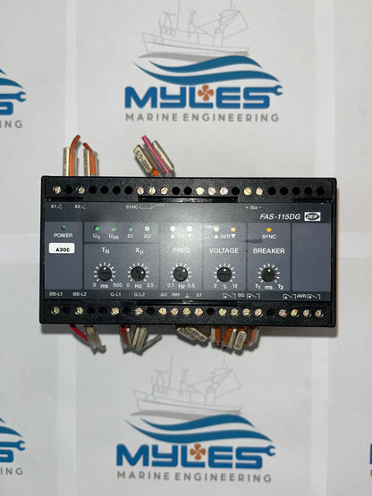 Pre owned - DEIF FAS-115DG - Synchronisation & circuit breaker closing - Myles Marine Engineering 