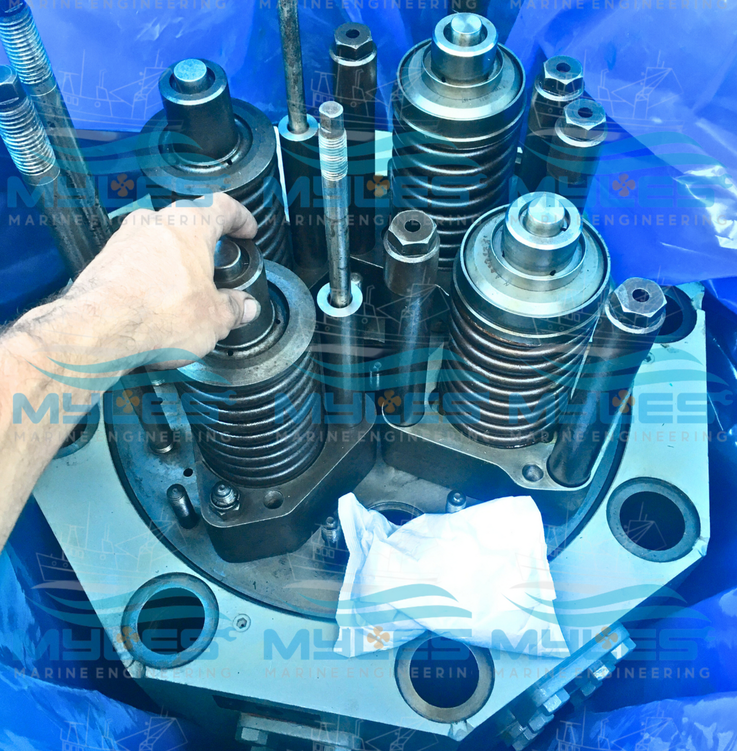 Pielstick 2.5 Cylinder Head Myles Marine Engineering 